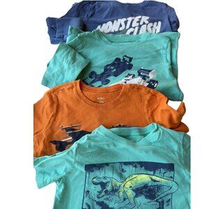 Boys Sz 7 Play 4 Item Spring Bundle OshKosh B'gosh Short Long Short Sleeve Tees